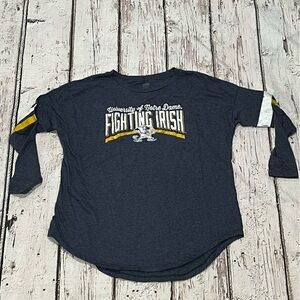 Women's University of Notre Dame Fighting Irish Sports Tee Top Shirt